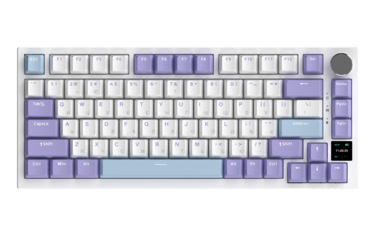 Бездротова механічна клавіатура Ajazz AK820 PRO 75% Flying Fish Switch White RGB (AK820PRO-FF-PWB)