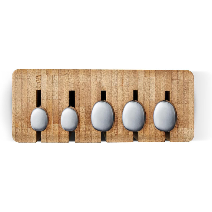 Набір ножів Joseph Joseph Elevate SlimBlock 5 шт. з точилкою, чорний (бамбук)