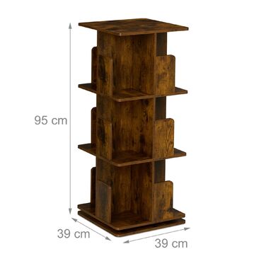 Стелаж для книг Relaxdays у стилі індустріального дизайну