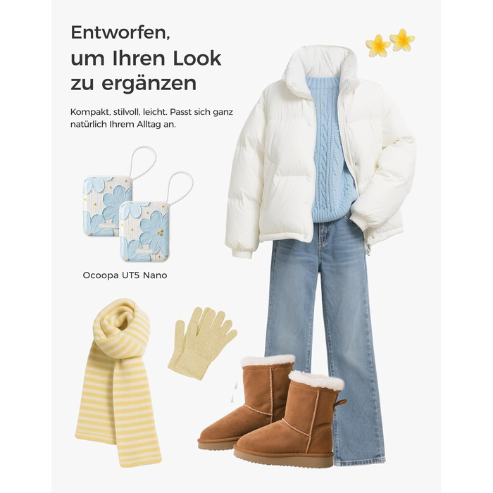 Електричні грілки для рук OCOOPA 2 шт., 3 режими нагріву, швидкий нагрів, 4000mAh, USB, для жінок, зимові, Outdoor