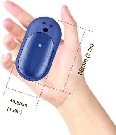 Електричні грілки для рук COTOP, 6000mAh, 2 шт. USB-C, 3 режими нагріву, для жінок, чоловіків, дітей, катання на лижах, піших прогулянок, зелений (блакитний)