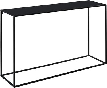 Консольний стіл Turia Журнальний стіл 74x115x32 см Стіл для вітальні Промисловий дизайн Метал Чорний 74 x 115 x 32см