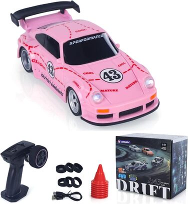 Радіокерований автомобіль Toucan RC Hobby RTR 4x4 1/43 - Повнорозмірний, швидкісний міні-автомобіль