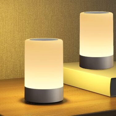 Набір дитячих сенсорних нічників G Keni (2 шт.), LED лампа для дитини з регулюванням яскравості, акумуляторна, зарядка USB, тепле біле світло 3500K