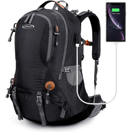 Водонепроникний рюкзак G4Free для походів з дощовиком чорний