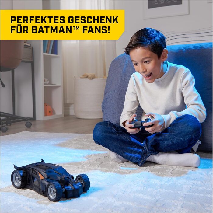 Батьмобіль Бетмена на радіокеруванні DC Comics з фігуркою Бетмена 10 см (2.4 ГГц, масштаб 1:20, від 4 років)
