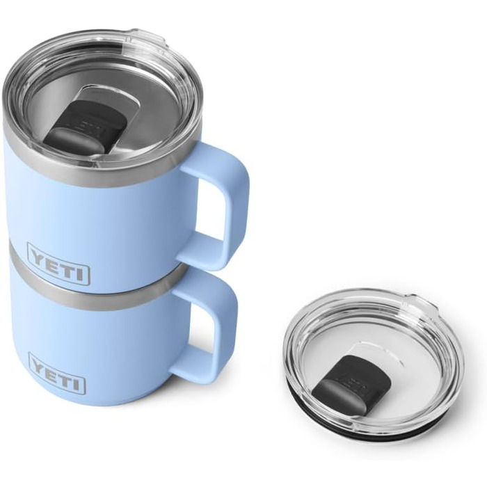 Термос YETI Rambler 14 oz (414 мл) з кришкою MagSlider, Big Sky Blue