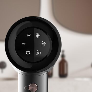 Фен Cecotec Bamba IoniCare Rockstar Nano IonTech: 1600 Вт, Nano Ioni, 110000 U/min, екран, інтелектуальне керування температурою, 3 режими, 3 швидкості, функція пам'яті