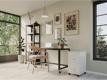 Шафа для документів Lorell LYS SOHO Box з 3 висувними ящиками, біла, 67.3 x 36.3 x 45.7 см