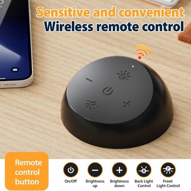 LED лампа для монітора з USB та сенсорним керуванням, захист від синього світла, регулювання яскравості та кольорової температури, настільна лампа для комп'ютера