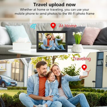 Цифровий фоторамка FRAMEO WLAN 32GB: 10.1 дюймовий Smart Cloud-фоторамка з IPS LCD сенсорним екраном та автоматичним поворотом