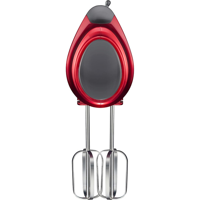 Електричний ручний міксер Kestreln з плоским дном, для випічки, з гачками для тіста, червоний