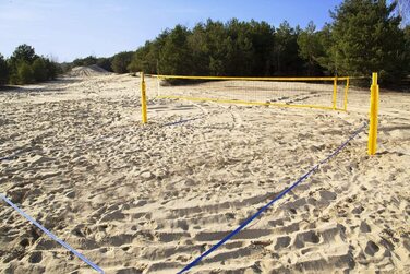 Професійна сітка RomiSport для пляжного волейболу Волейбол 8,5 м, професійна сітка 9,5 м для пляжного волейболу Червоний синій атмосферостійкий відкритий закритий (червоний, 8,5 м)