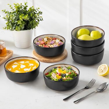 Набір посуду Vancasso AMBER на 12 осіб, 48 предметів: тарілки обідні, десертні, супові, миски. Реактивна глазур, жовтий. Підходить для мийки посуду