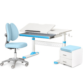 Комплект (L) Evo-Kids TH-310 Blue (парта+крісло+тумба) (арт.TH-310+Y-412 Lite+BD-C3 BLUE)