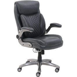 Офісний стілець DomopolisCommercial ергономічний стілець, штучна шкіра, висока спинка (сірий)