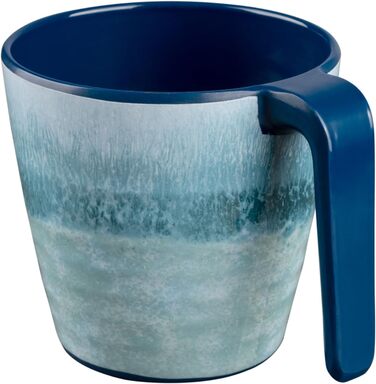 Набір посуду з меламіну Adria Blue для 2 осіб (2 частини) - посуд для кемпінгу, подорожей, пікніків, дачі