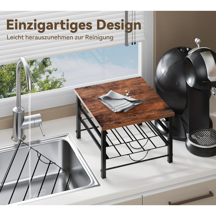 Тримач для капсул кави Dolce Gusto, металева висувна шафа для 90 капсул, з тихими направляючими та антиковзними ніжками