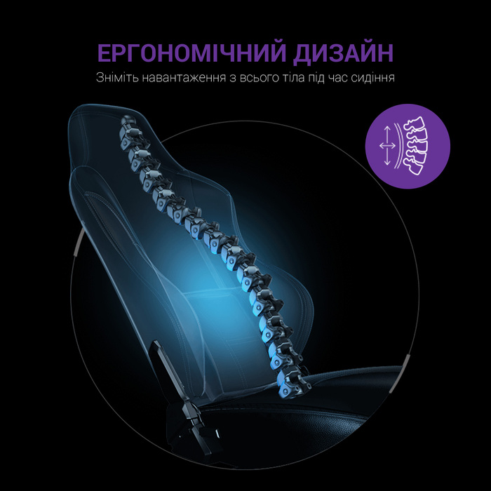 Крісло ігрове Anda Seat Luna Black Fabric Size L