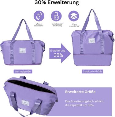 Набір валіз Travelhouse Ascona 5-ти частинний (75/65/55 см) з TSA-замком, Spinner-колесами, сумка та аксесуарний мішечок, ABS+PC, темно-зелений (фіолетовий/ліловий)