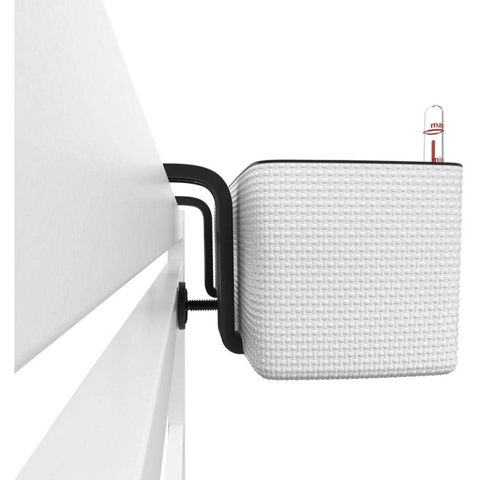 Горщик LECHUZA CUBE Color Triple білий 13680, 40x14x13,5 см - для квітів та зелені