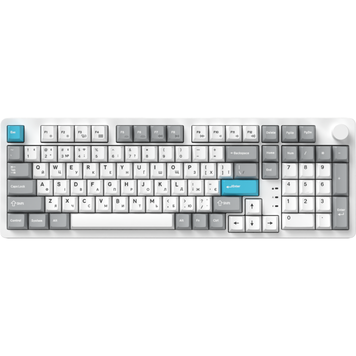 Бездротова механічна клавіатура GamePro Asgard Drakkar (MK305WH)