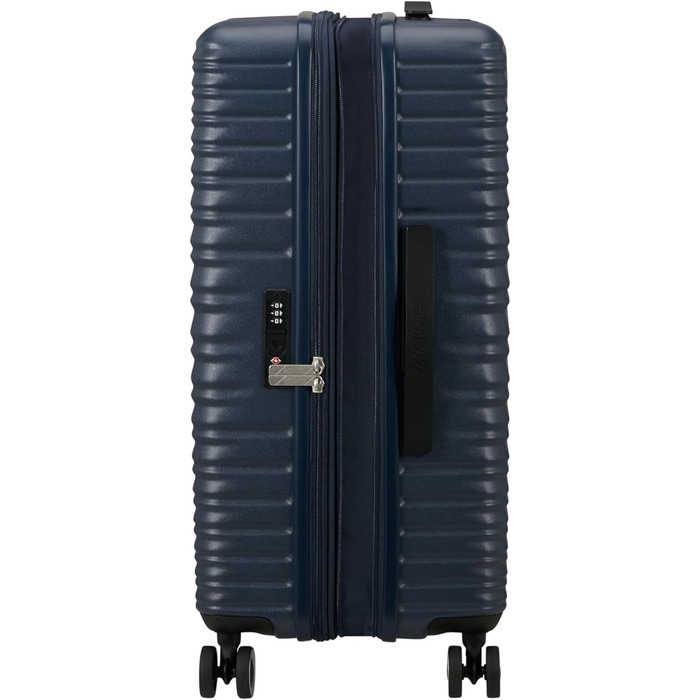 Набір валіз American Tourister Aerotech (3 шт.): ручна, середня, велика, розширювана, з TSA-замком, блакитний (Металевий Navy)