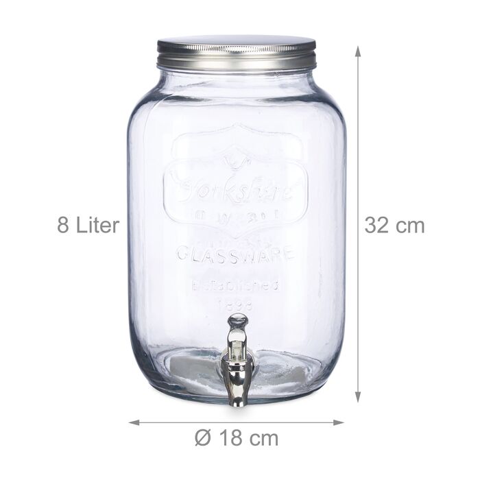 Диспенсер для напоїв Relaxdays, 8 л