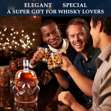 Набір для віскі з карафіною та 2 склянками 150мл, для бренді, скотчу, горілки. Подарунок для тата, чоловіка, друга