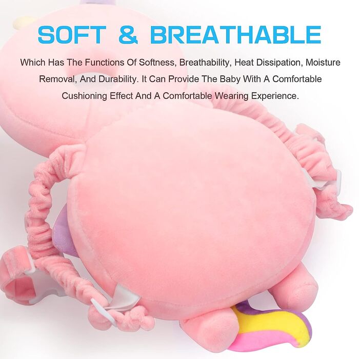 Дитяча подушка JINYJIA дихаюча від 4 до 24 місяців 33x19 см рожевий янгол