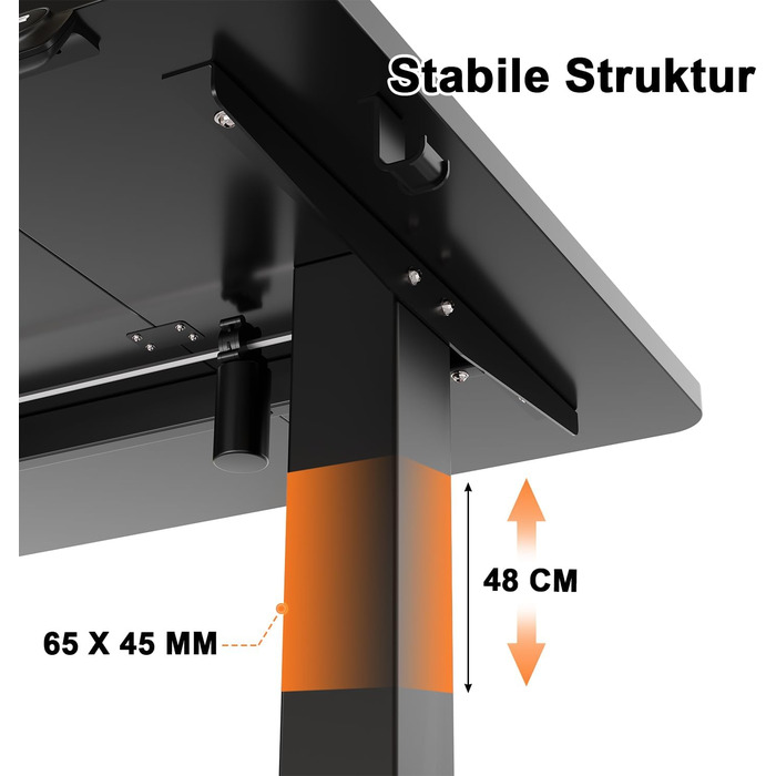 Регульований стіл JUMMICO Standing Desk: електричний, з пам'яттю, білий (160 x 70 см)