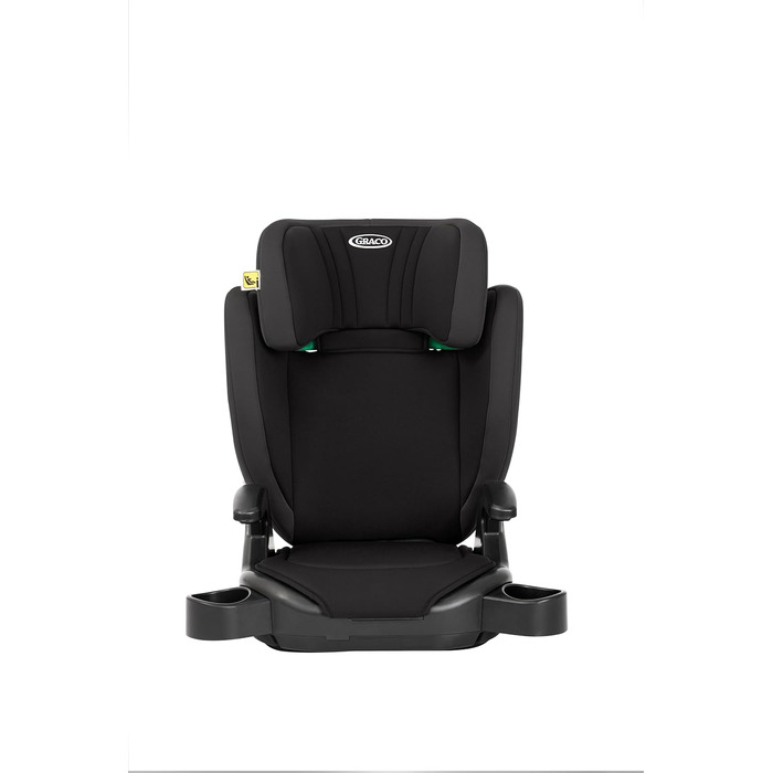 Автокрісло Graco Junior Maxi i-Size R129 (100-150 см), 3.5-12 років, чорний Midnight, з підсклянником, регульовані підлокітники та підголівник