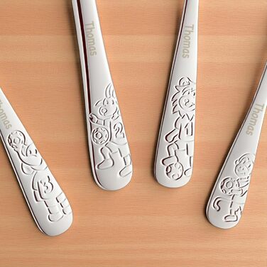 Дитячий набір столових приборів Kinderbesteck з гравіюванням, від 3 років, персоналізований, подарунок на хрещення/день народження, дитячий посуд, ферма (Ballfreunde)