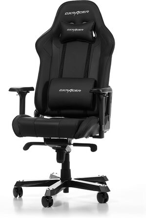 Ігрове крісло DXRacer King K99, шкірозамінник, чорне, до 200 см