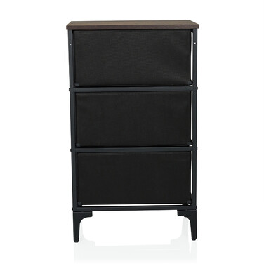Комод AMERIKO S 45x30x77см 3 шухляди різнокольорові hjh LIVING