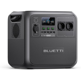 Електростанція BLUETTI AC180, LiFePO4 1152 Втгод, 2x1800 Вт (2700 Вт пікова) змінного струму, 0-80 за 45 хвилин, сонячний генератор