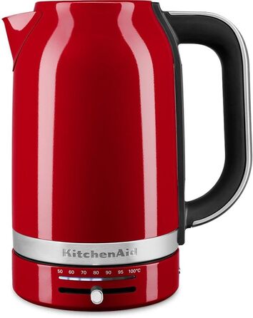 Електричний чайник KitchenAid з регулюванням температури 50-100°C, 1.7L, Empire Red