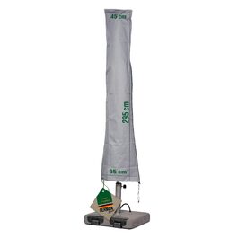 Чохол для парасольки круглий/кутовий сірий, Oxford 600D, водонепроникний, UV-стійкий, до Ø500см / 400x400см