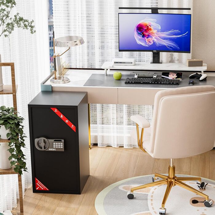 Сейф для дому KABISAFE Tresor: настінний, з цифровим замком, 70л, для грошей, документів, прикрас