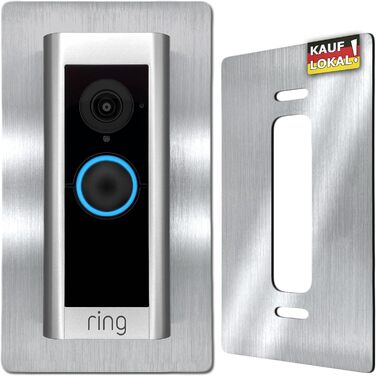 Накладки для Ring Video Doorbell Pro: нержавіюча сталь, аксесуари, кріплення, щиток, панель для кріплення на стіну, полірована сталь