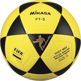 Футбольний волейбол Мікаса FT-5 BKY ФІФА Чорний / жовтий 5
