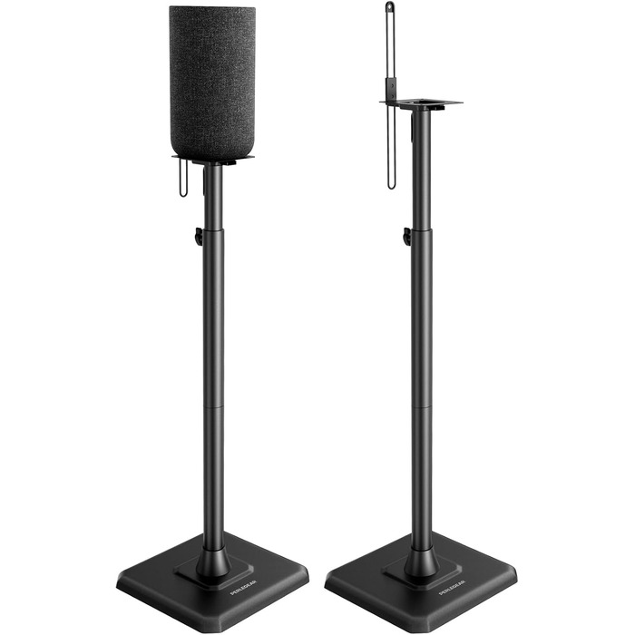 Підставка для колонок Perlegear PGSS12, регульована висота 83-107 см, для сателітної акустики, з кабельною організацією, 6 кг