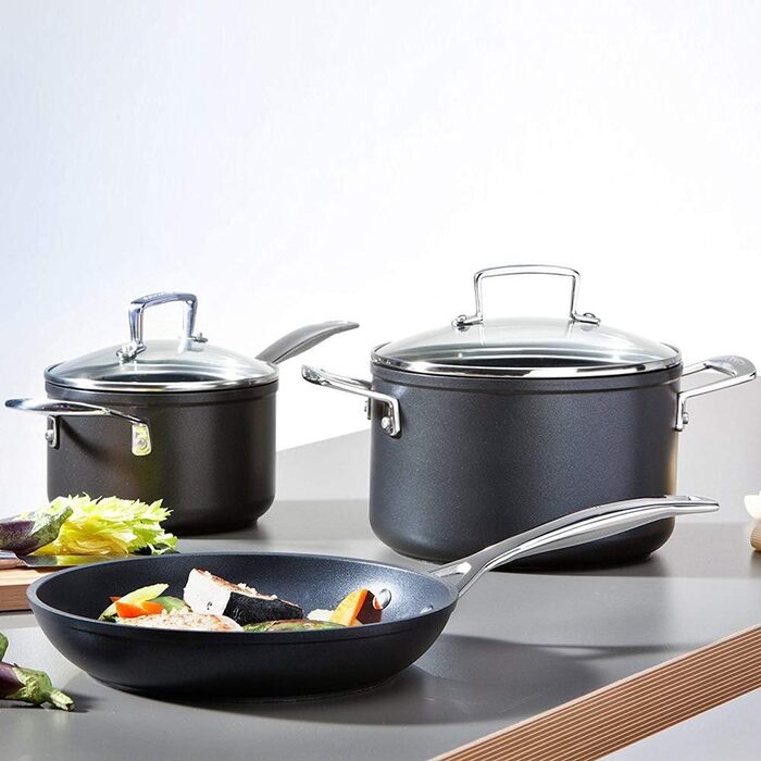 Скляна кришка Le Creuset для каструль та сковорідок з ручкою з нержавіючої сталі, 20 см