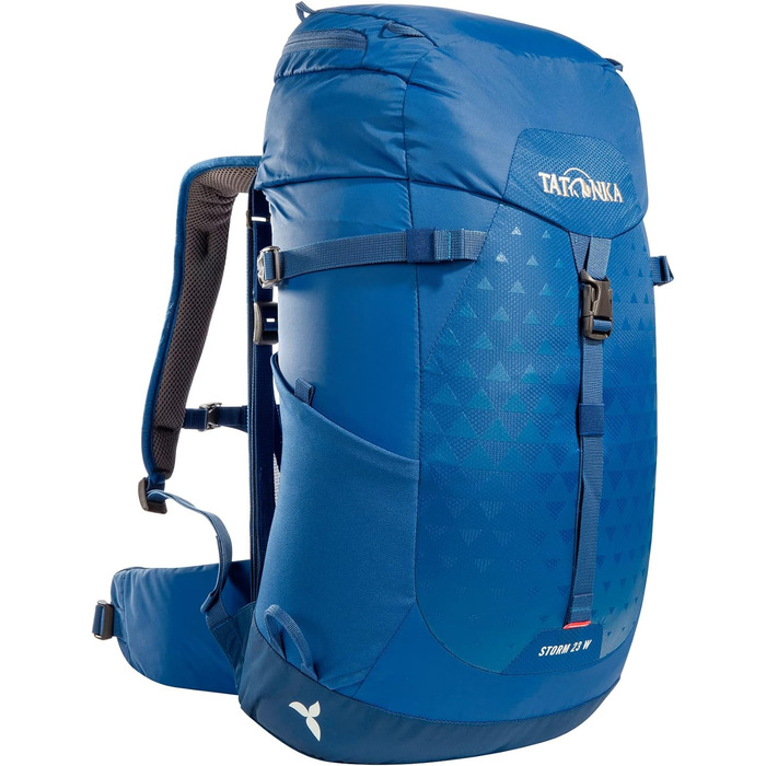 Туристичний рюкзак Tatonka Storm 23л Women RECCO з вентиляцією спини та дощовиком - Легкий, зручний жіночий рюкзак для походів зі світловідбивачем RECCO - без PFC - (23 літри, синій)