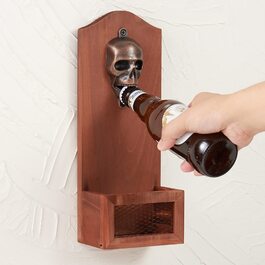 Відкривачка для пляшок Arola і контейнер для збору кришок від пляшок і настінний відкривачка для пляшок відкривачка для пляшок барний інструмент для кухні відкривачка для пива забавний подарунок для чоловіків (дизайн-4)
