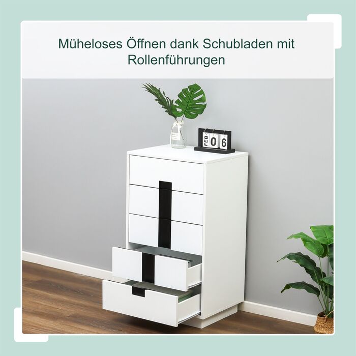 Relaxdays Комод з висувними ящиками