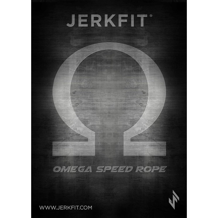 Надшвидка скакалка JerkFit Omega Speed Rope (синій на чорному)