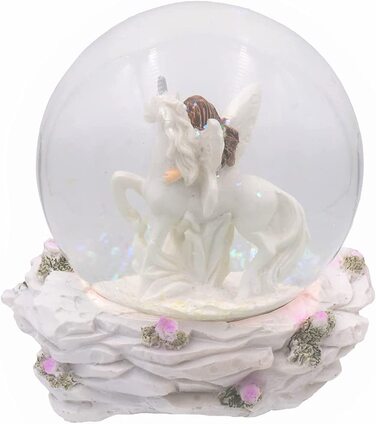 Подарукастадль Снігова куля із зображенням єдинорога (ельф стоїть)
