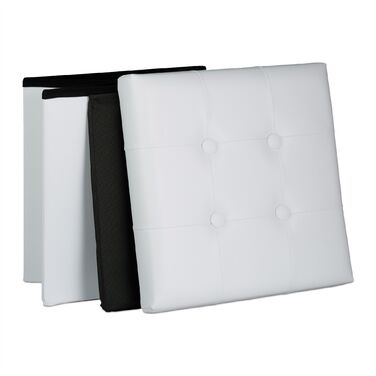 Relaxdays Пуф з Штучної Шкіри