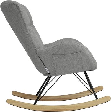 Шоукель-крісло Vielllliving для спальні, 150 кг, темно-сірий, Garu, 93.5x100x55 см